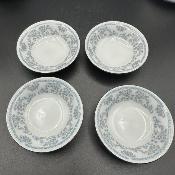 Vintage Floral Creamer Sugar Set With Butter Pats Liling China 80s 90s - Picture 2 of 13